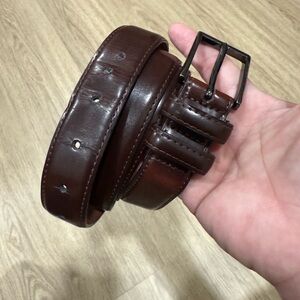Gallery Dark Brown Leather Belt 38”